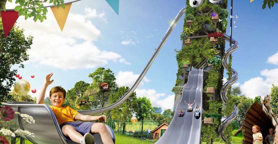 Billund: WOW PARK Entry Ticket - Treehouses, Giant Bouncy Balls, and Netted Play
