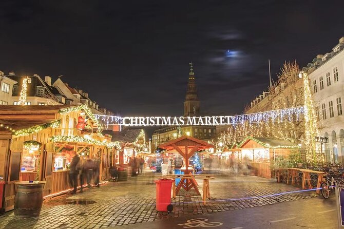 Copenhagen Private Christmas Walking Tour with Gløgg - Kongens Nytorv skating rink finale, outdoor ice tradition in lantern light