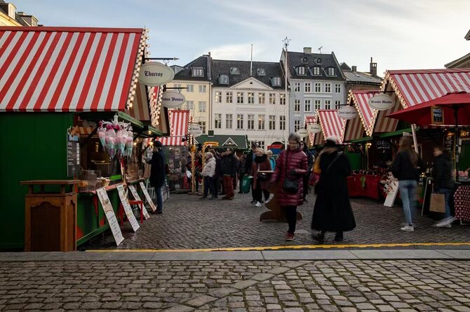 Copenhagen Private Christmas Walking Tour with Gløgg - Højbro Plads holiday market square, crafts and spice scents