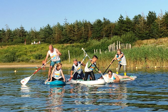 SUP - Stand Up Paddle - Kitesurfing - Wingfoil & Kitefoil courses - SUP at Varde Beach, Not a Big-Group Demo
